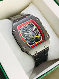 RM 67-02 Style Skeleton Tonneau Watch