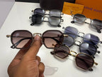 Bold Geometric Metal-Frame Sunglasses – Premium Collection