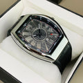 Franck Muller Classy Black Strap Black Dial Watch for Men