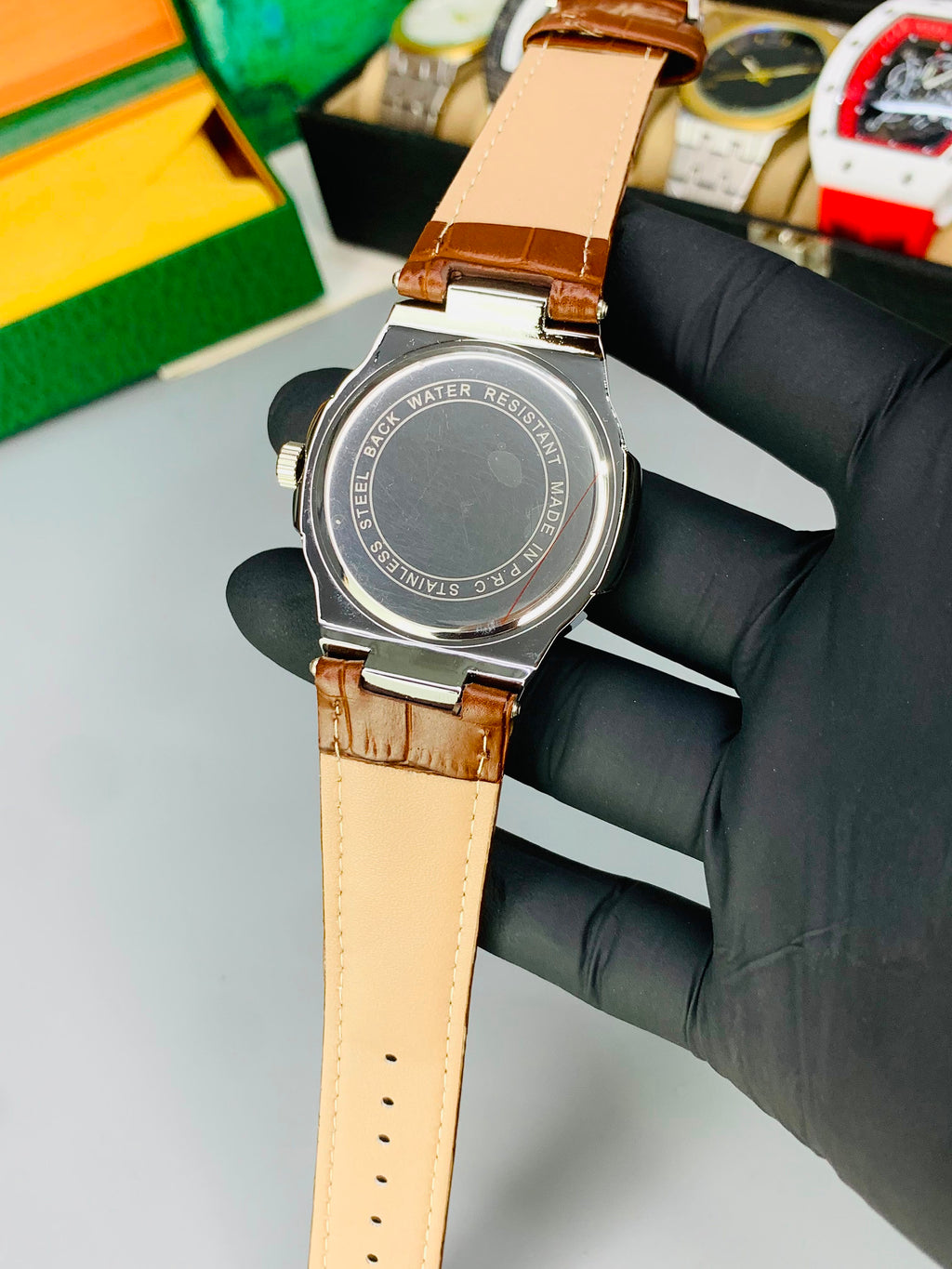 PP Old Money Leather Strap Watch