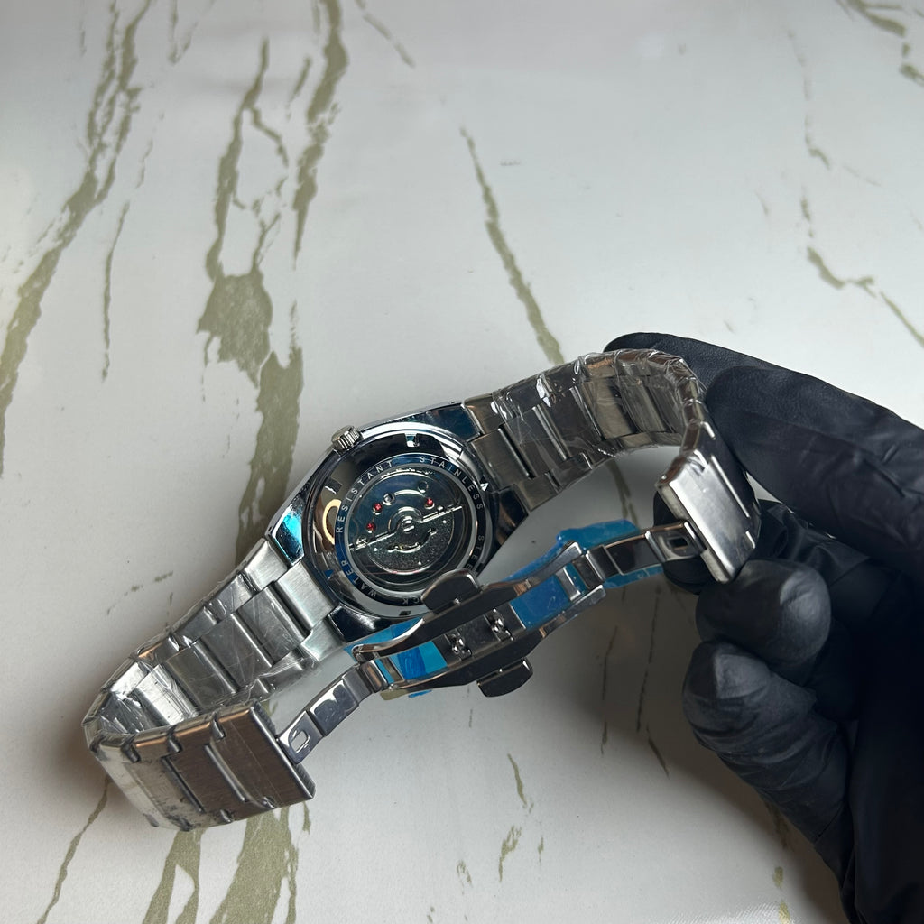 Tissot Men’s Black Dial & Cartier Tank Watch – Premium 2 Watch Combo