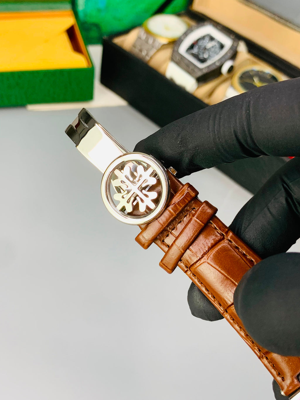 PP Old Money Leather Strap Watch