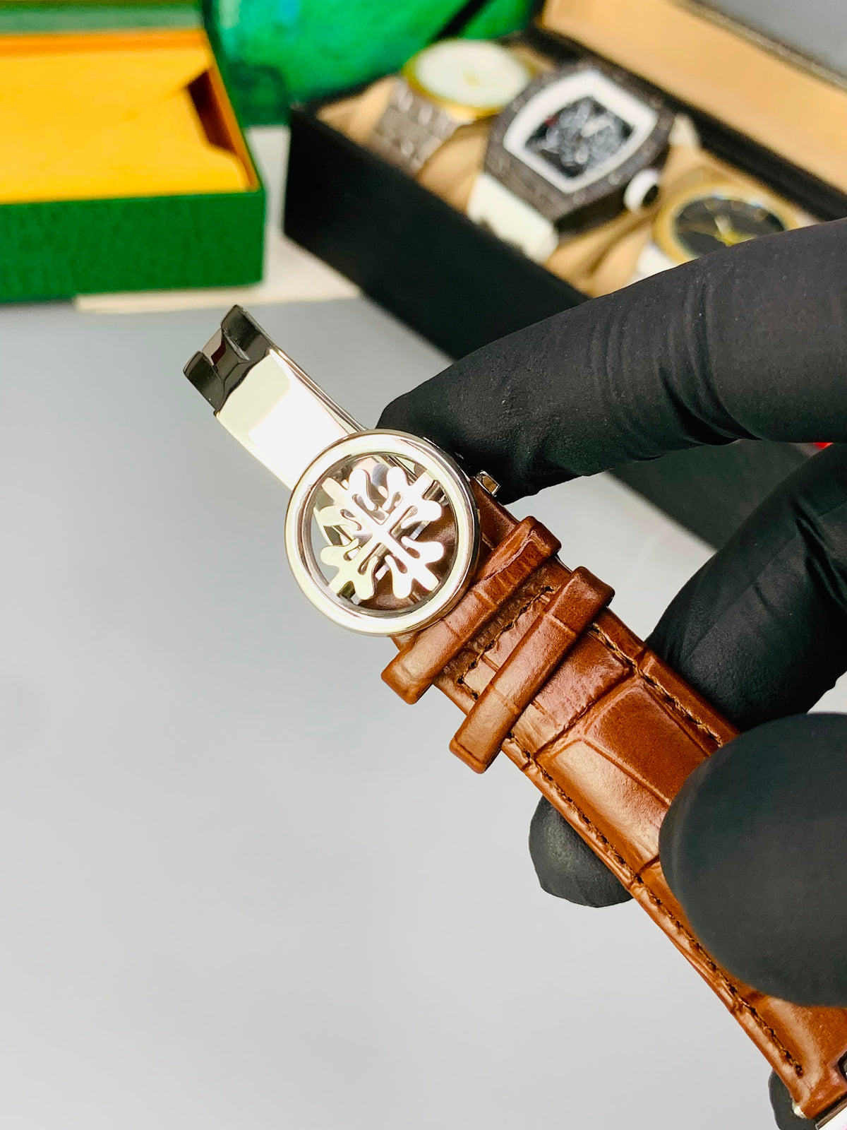 PP Old Money Leather Strap Watch