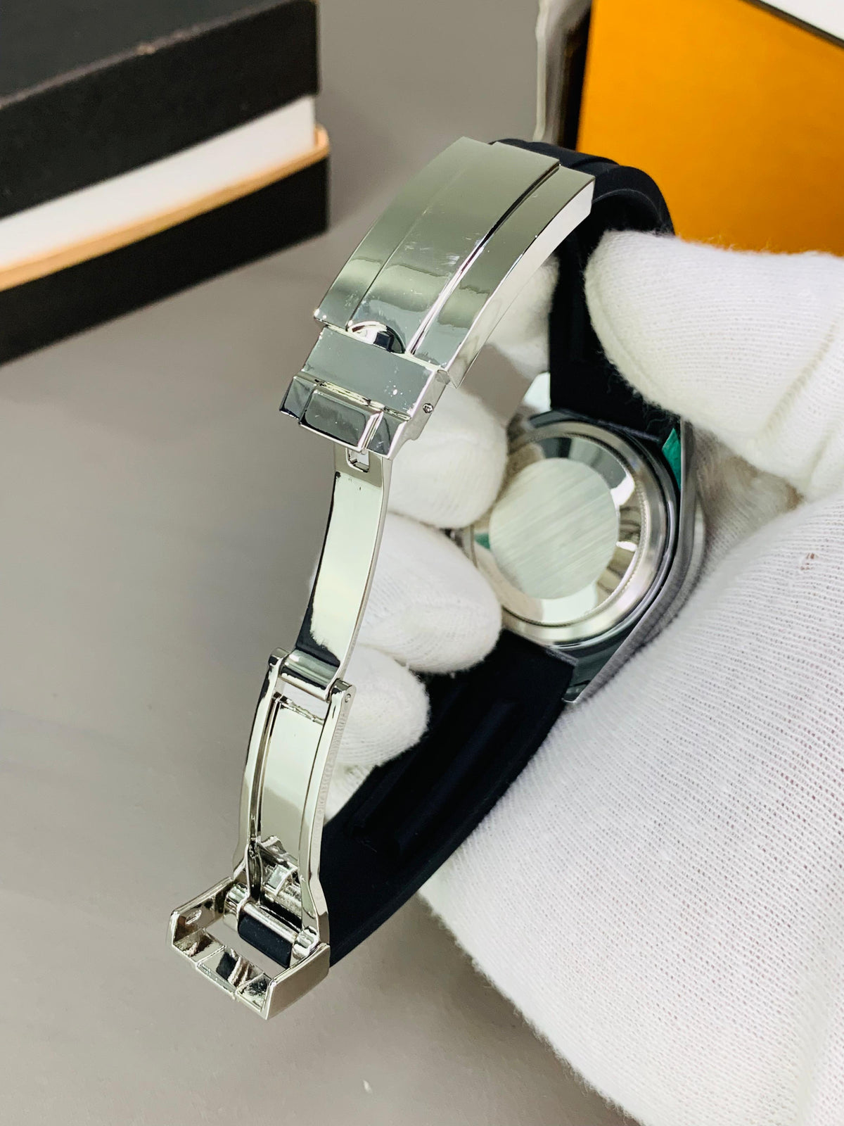 Rlx Rainbow Daytona Silicon Strap Watch