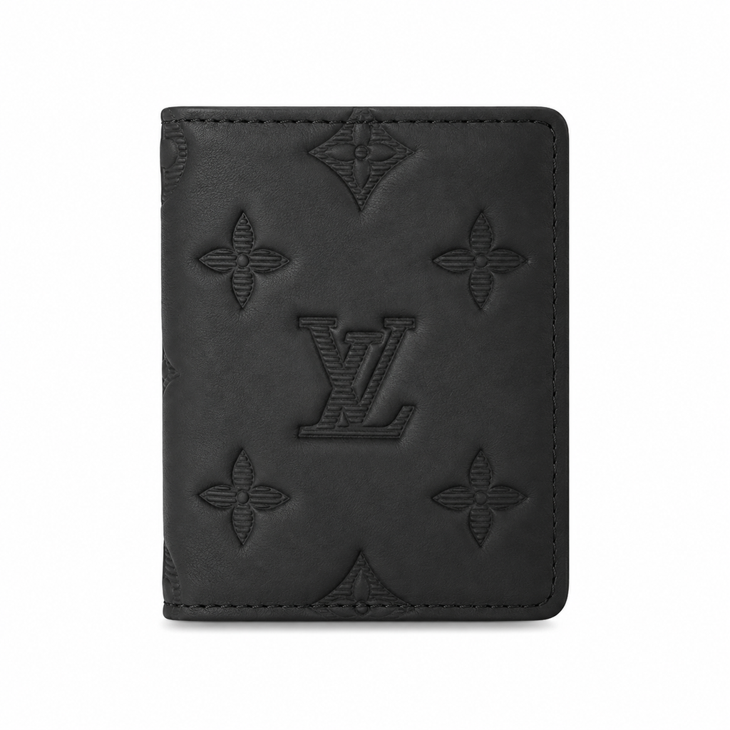 RLX Men’s Black Chronograph Watch & LV Wallet Pack of 2