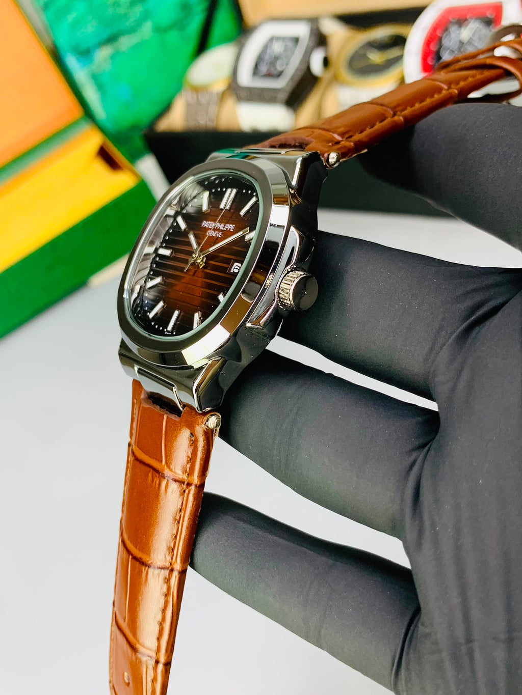 PP Old Money Leather Strap Watch
