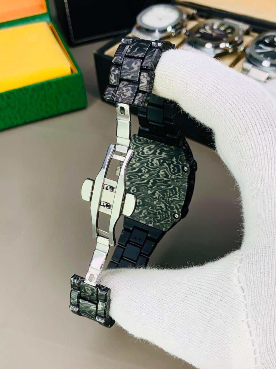 RM 67-02 Style Skeleton Tonneau Watch