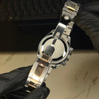Two-tone men's luxury watch product photo