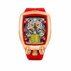 Bugatti Men's Rose Gold Skeleton Watch