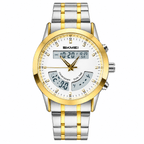 SKMEI Men's Dual Time Digital Analog Chain Watch