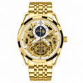 FITRON TRICAL Men's Gold Chain Gold Dial Mechanical Watch