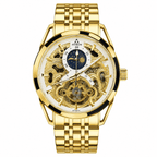 FITRON TRICAL Men's Gold Chain Gold Dial Mechanical Watch