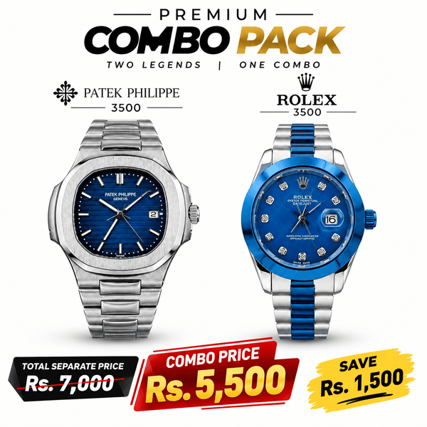 Patek & Rlx Perimium Combo Pack – 2 Watches