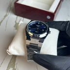 Tissot Men’s Blue Dial & Cartier Tank Watch – Premium 2 Watch Combo