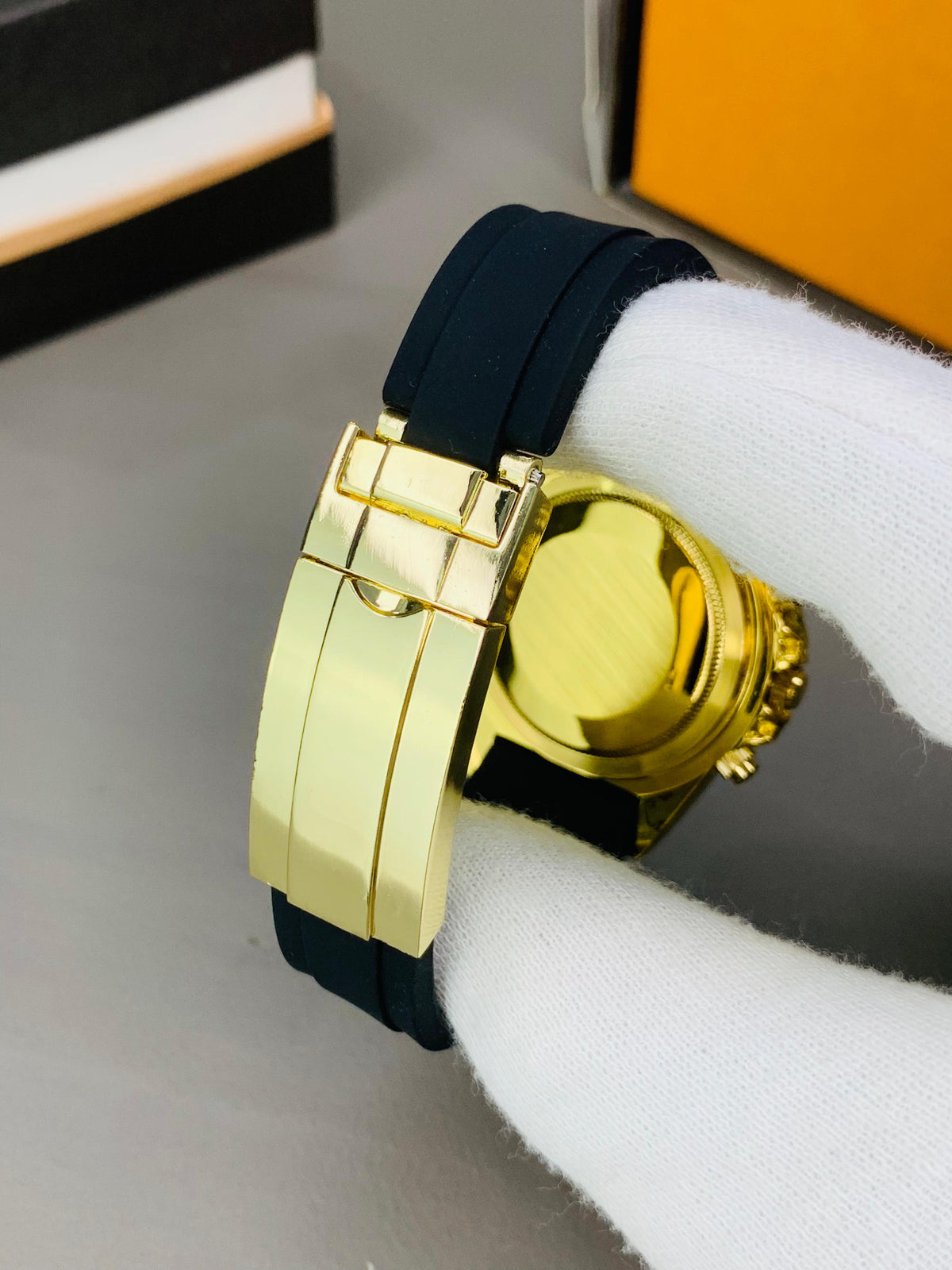Rlx Rainbow Daytona Silicon Strap Watch