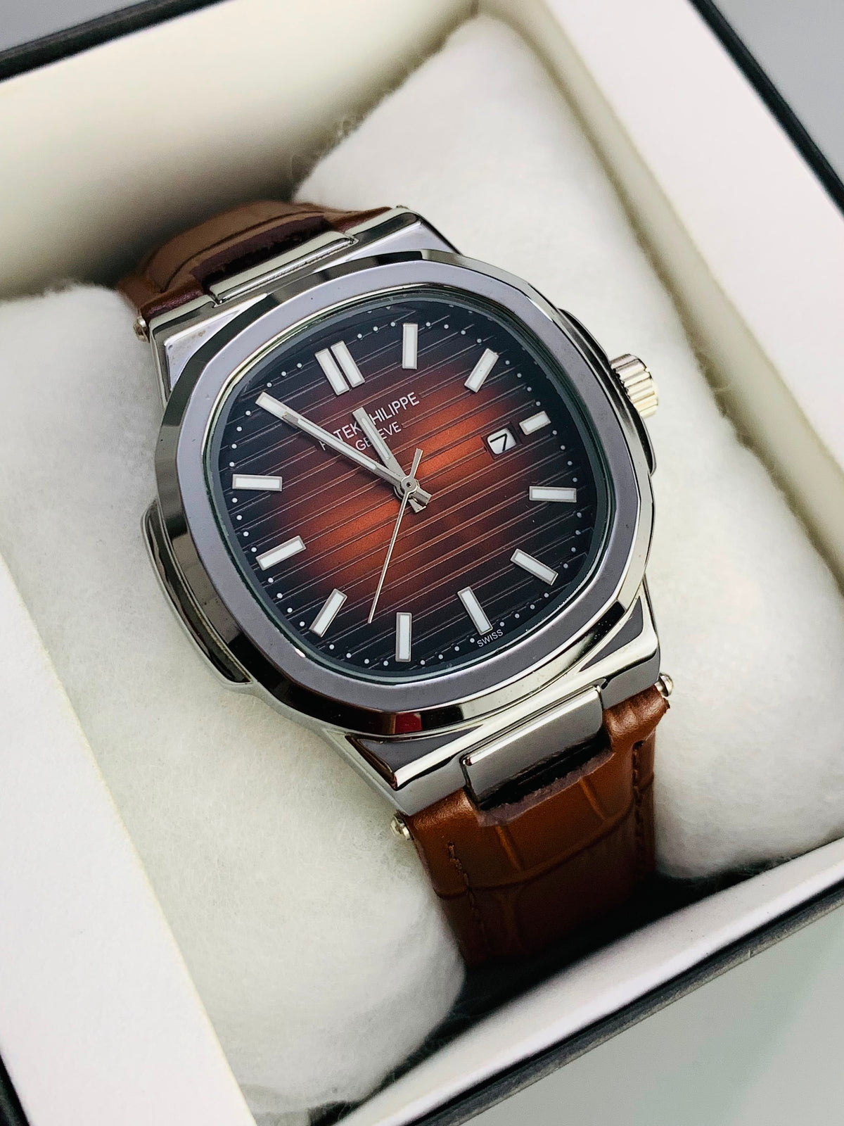 PP Old Money Leather Strap Watch