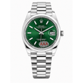 RX Oyster Perpetual Datejust Green Dial Men's Watch