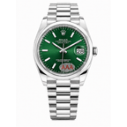 RX Oyster Perpetual Datejust Green Dial Men's Watch