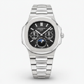 Patek Philippe Nautilus Chronograph Automatic Watch – Silver Black (Master Edition)