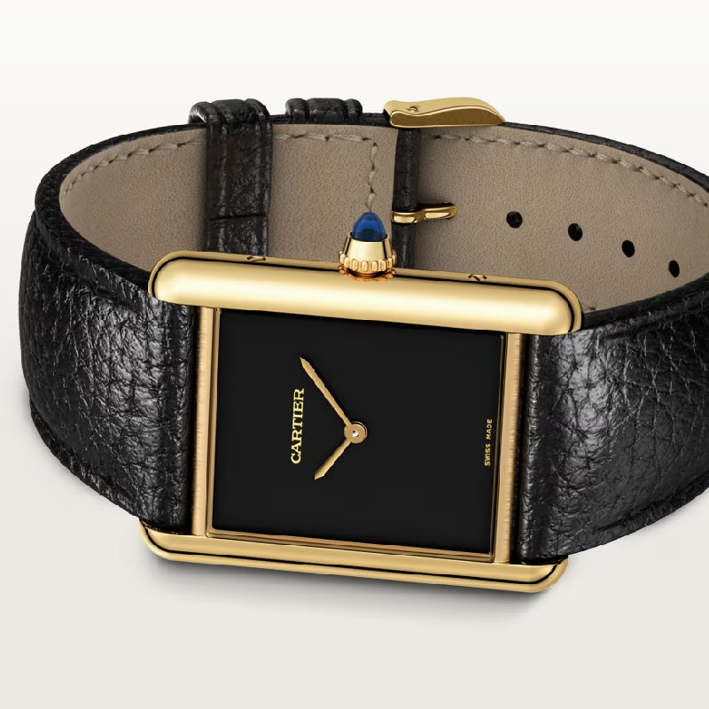 Cartier Tank Leather Strap Watch (Premium Edition)