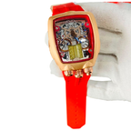 Bugatti Men's Rose Gold Skeleton Watch