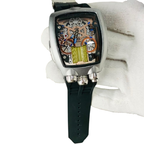 Bugatti Men's Rose Gold Skeleton Watch