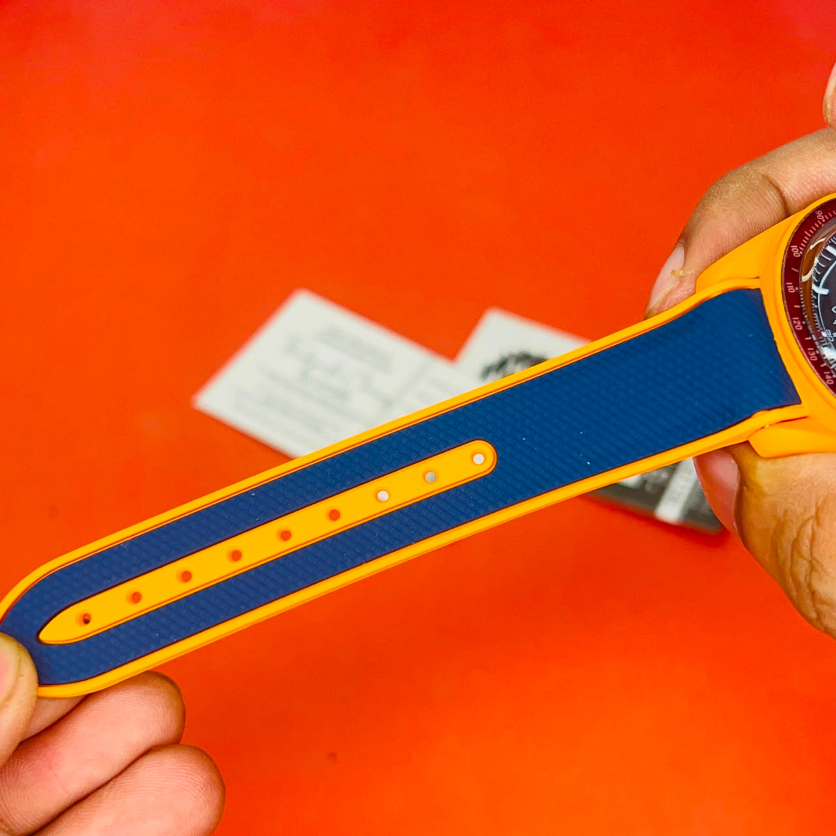 Omega x Swatch Mission to the Moon Orange Dial Watch (Premium Edition)