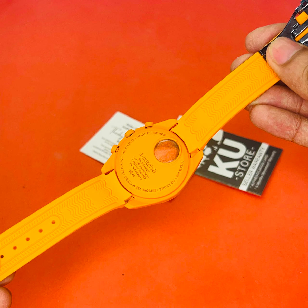 Omega x Swatch Mission to the Moon Orange Dial Watch (Premium Edition)