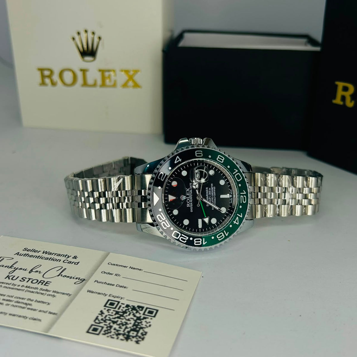 RX GMT Master II Green & Black Bezel Jubilee Watch