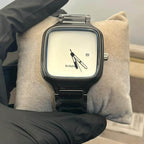 Rado Men's White Dial Black Chain Watch