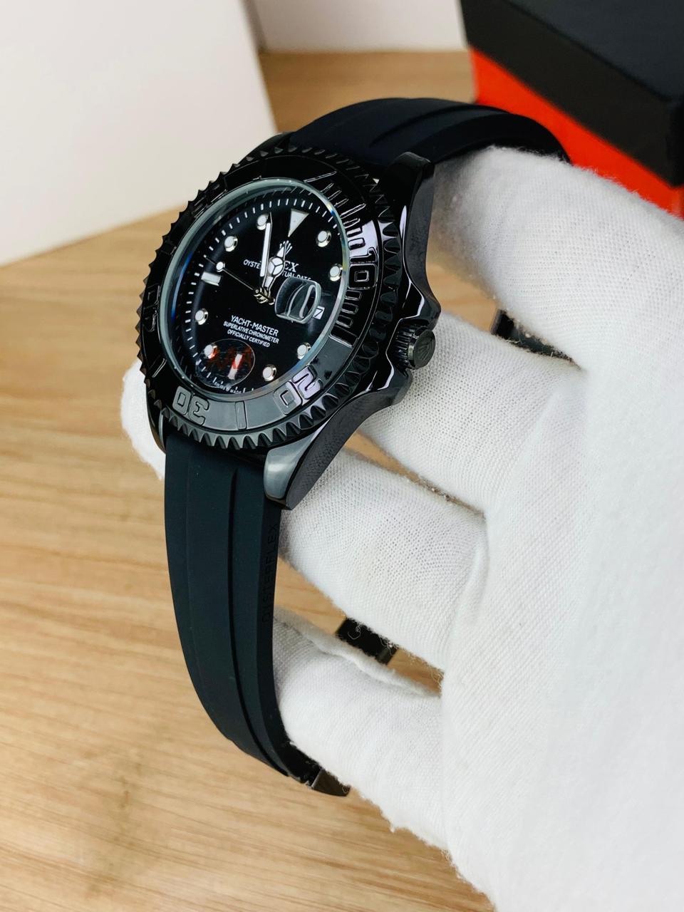 RLX Men's Quartz Yacht-Master Rotating Bezel Date Display Watch – Multiple Color Options