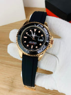 RLX Men's Quartz Yacht-Master Rotating Bezel Date Display Watch – Multiple Color Options
