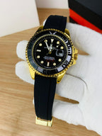 RLX Men's Quartz Yacht-Master Rotating Bezel Date Display Watch – Multiple Color Options
