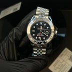 UW RLX GMT Master II Grey Black Semi-Automatic Watch