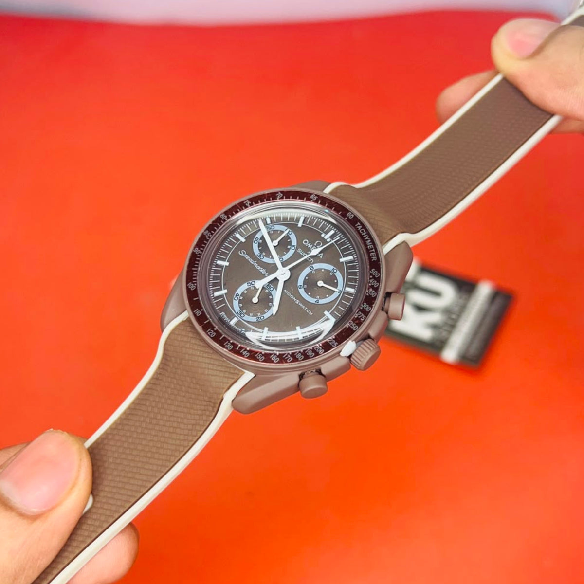 Omega x Swatch Mission to the Moon Brown Dial Watch (Premium Edition)