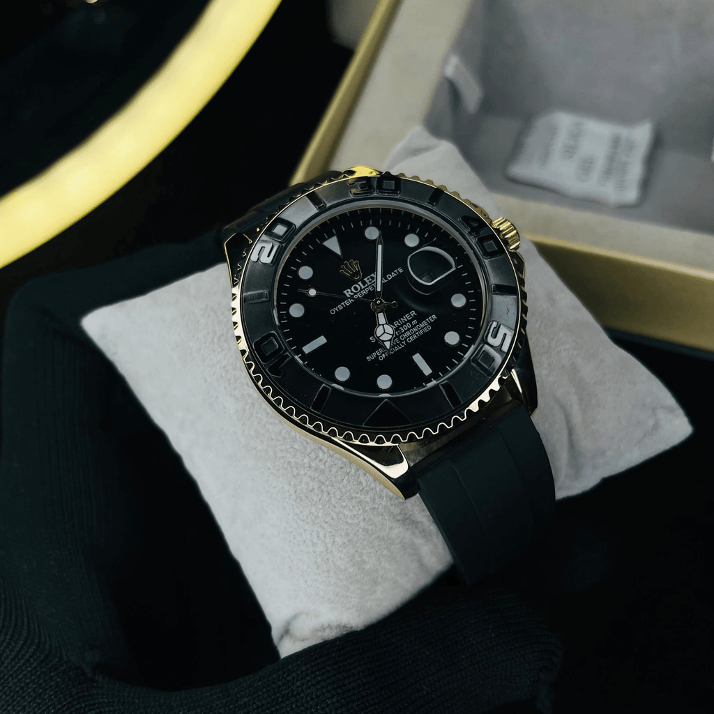 RLX Men's Quartz Yacht-Master Rotating Bezel Date Display Watch