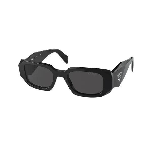 Prada PR 17WS Rectangle Sunglasses Black (Premium Edition)
