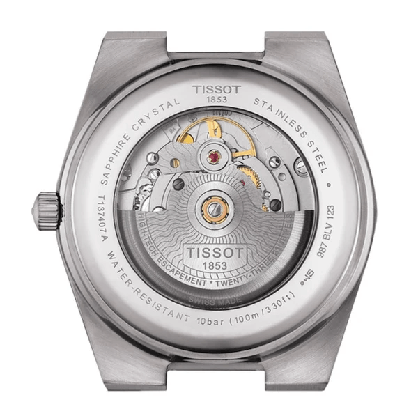 Tissot PRX Men's Powermatic 80 Silver Stainless Steel Black Dial T137.407.11.051.00 Watch