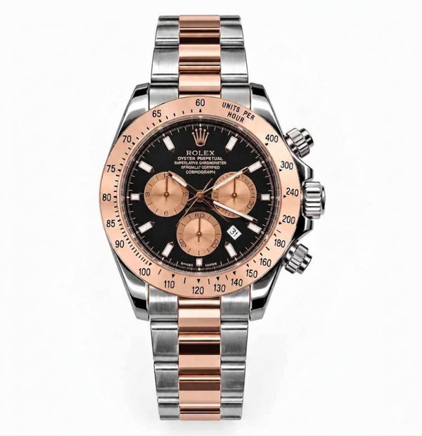 RX Daytona Two-Tone Black Dial Quartz Men's Watch