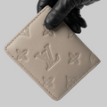 Grey Leather Bifold Wallet for Men